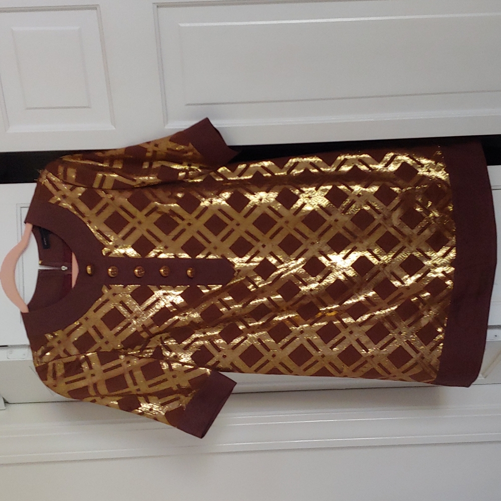 Marc Jacobs gold dress
